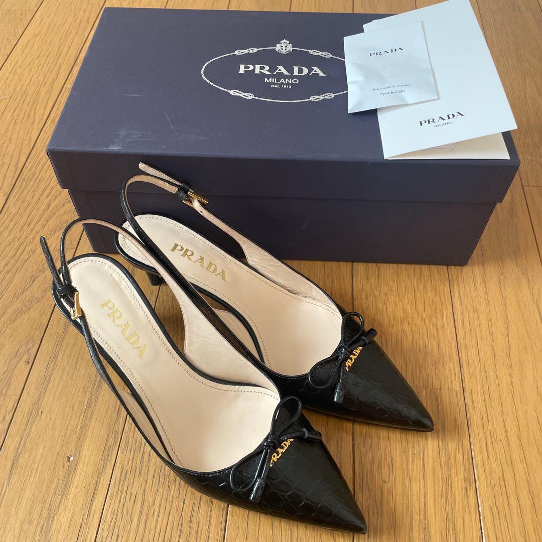 PRADA パンプス　ブラック　サイズ35(23cm程度) ミュール