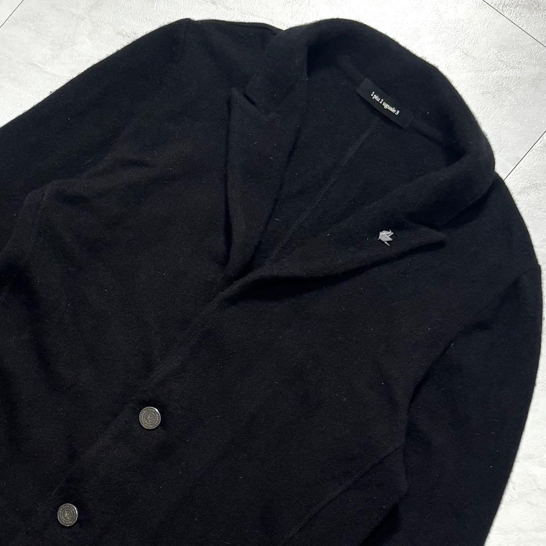 1piu1uguale3 セーブル混 ルイージJK 黒 L 高級素材