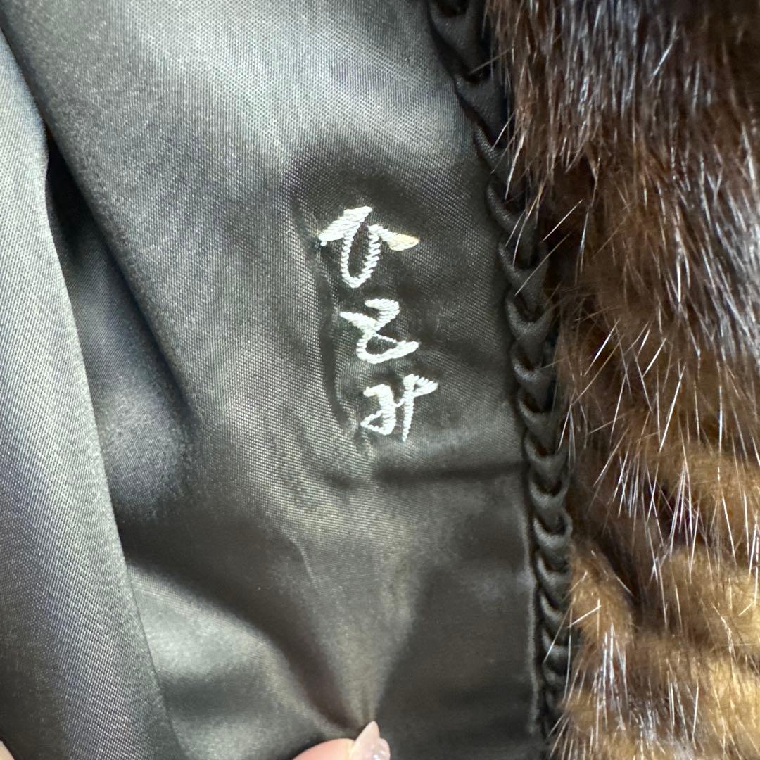 ROTINY 毛皮コート ハーフ　11 ミンクファー　ブラウン　ジャケット