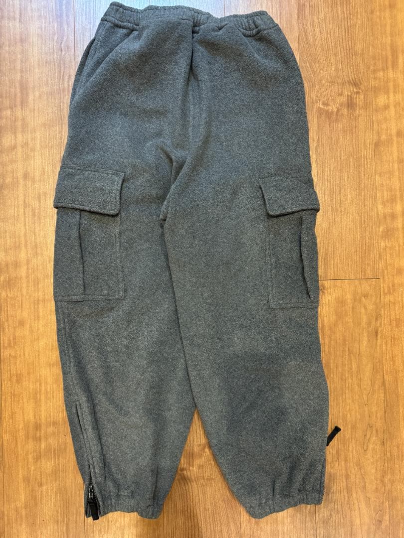 【24AW】H BEAUTY&YOUTH フリースカーゴパンツ OVY S