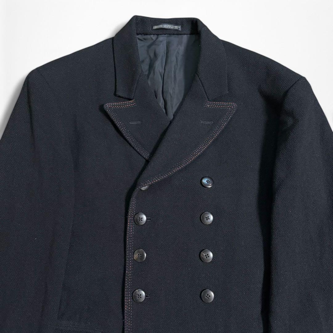 80s YOHJI YAMAMOTO pour homme ステッチ ピーコート