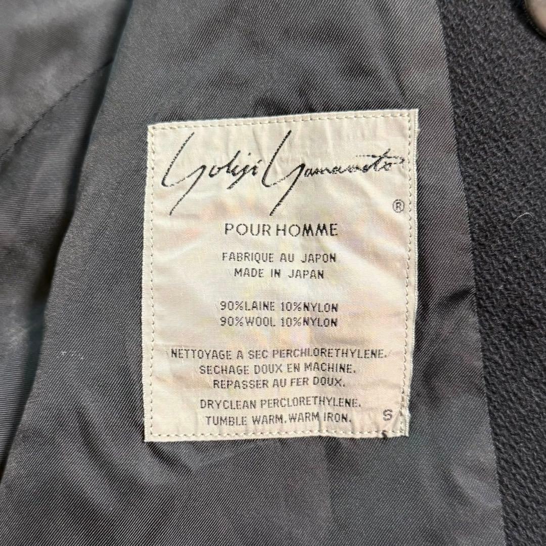 80s YOHJI YAMAMOTO pour homme ステッチ ピーコート