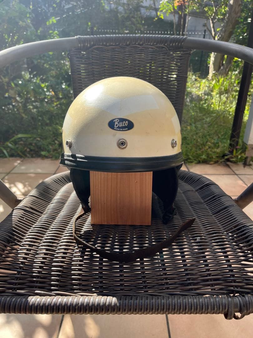 BUCO ブコ プロテクター　リブ付き太ゴム　ビンテージ ハーフヘルメット