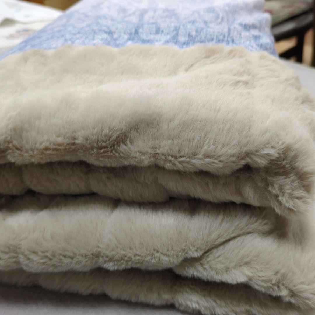 西川あったか掛けふとんカバー2枚組ラビットファー　清水康男様