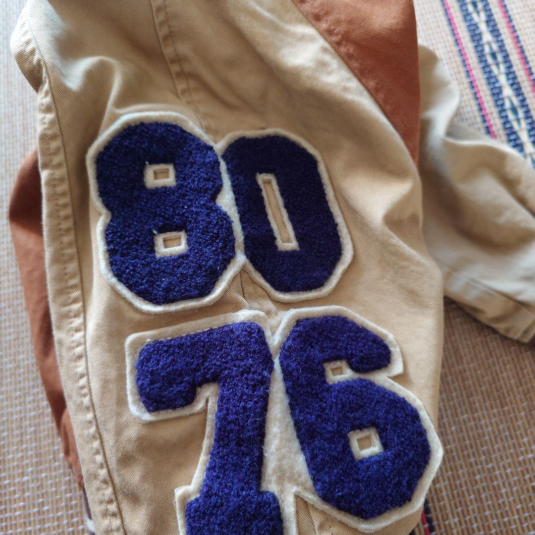 デニムアンドダンガリースタジアムジャケット ブラウン