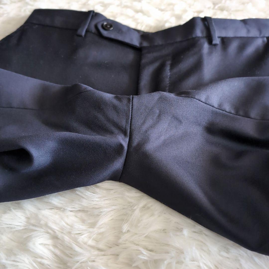 美品 エディフィス カノニコ 段返り3B ビジネススーツ セットアップ ネイビー