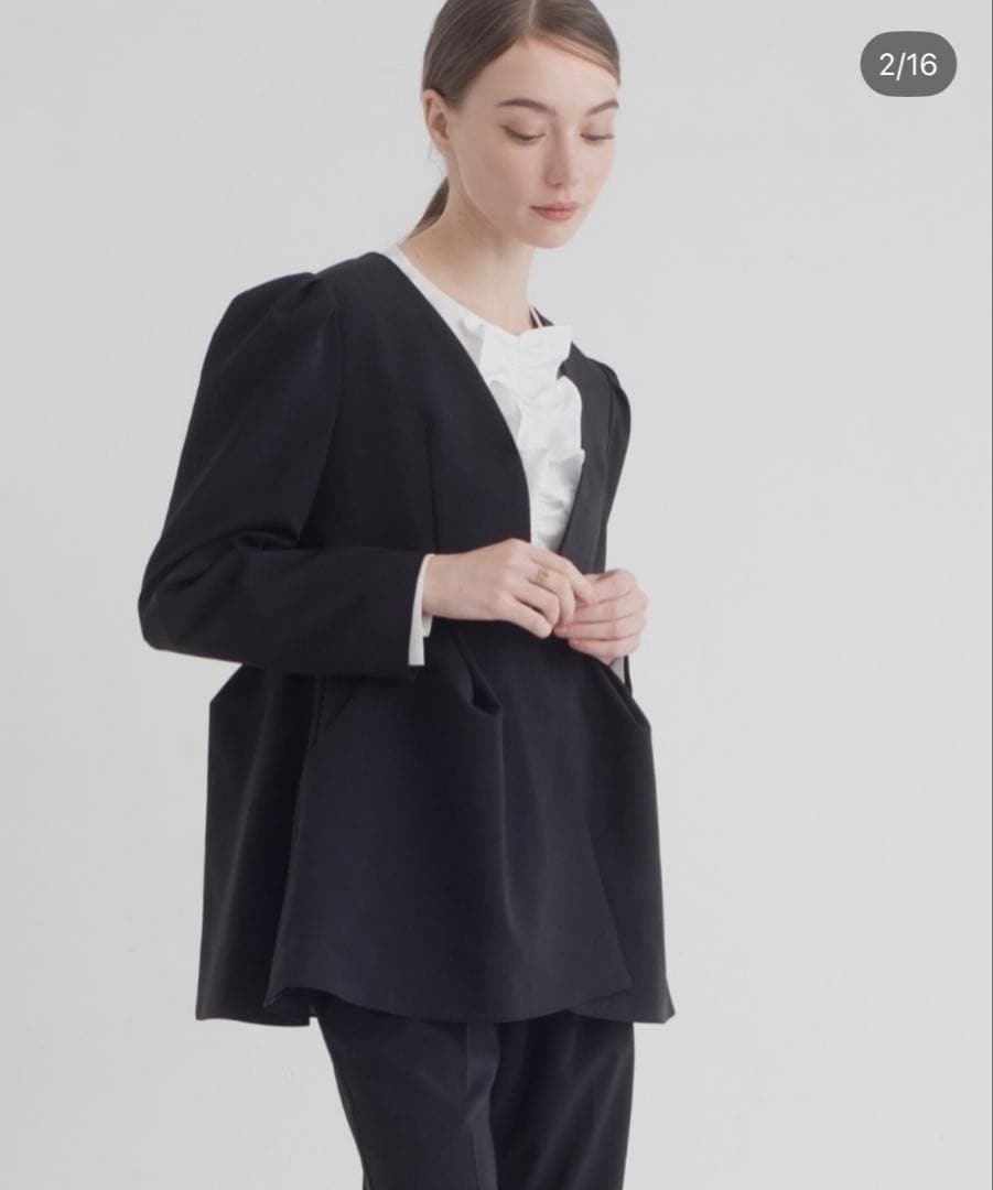 maison de dolce fleur jacket ブラック XS