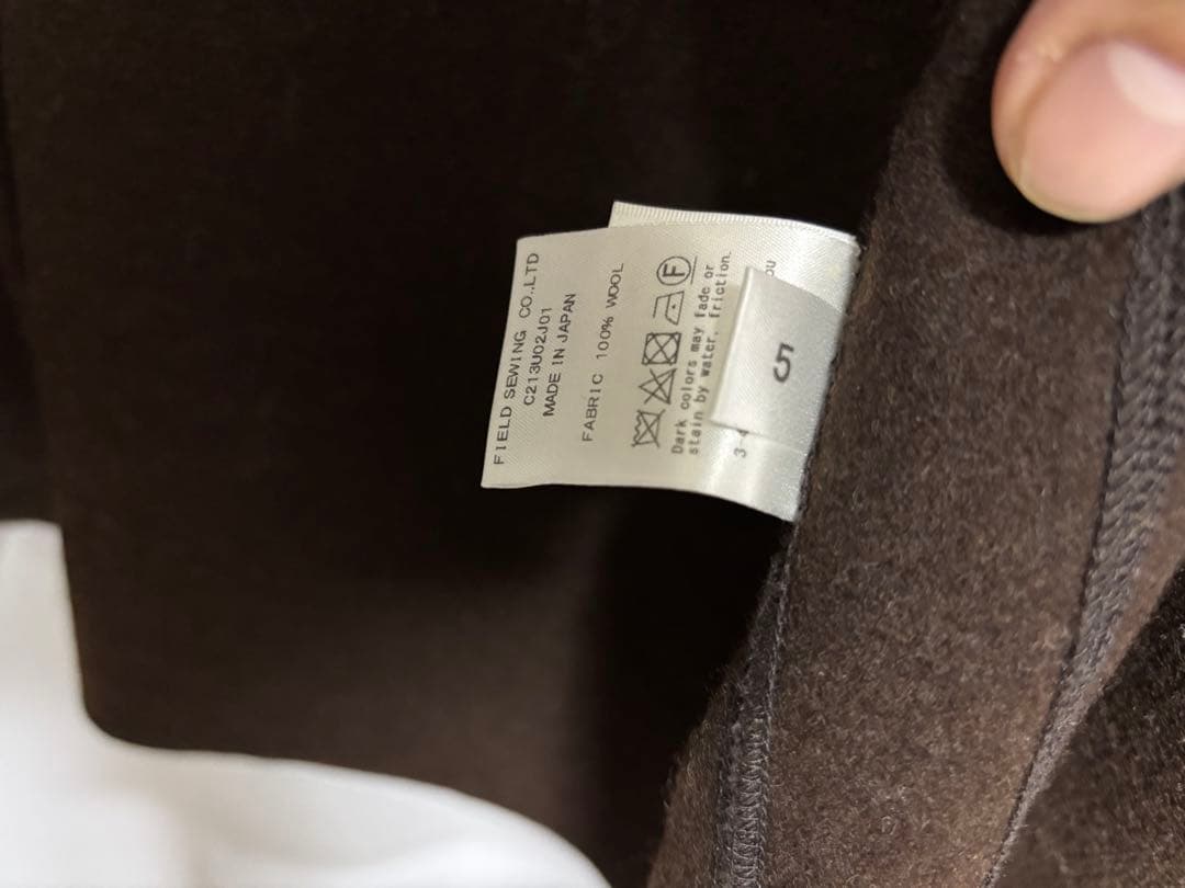 cale カル　ウールフェルト ジャケット　ブラウン