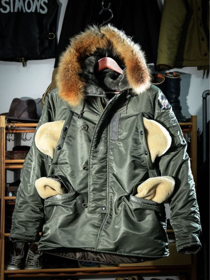 アメリカンワイドシルエットの復刻N-3B 38 M REAL SIMONS