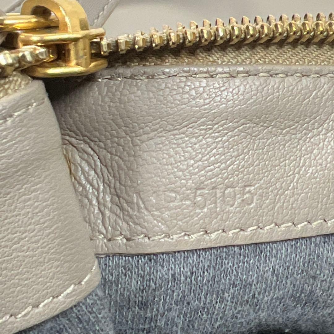 CELINE トリオラージ 3連 本革ショルダーバッグ クラッチバッグ 2way