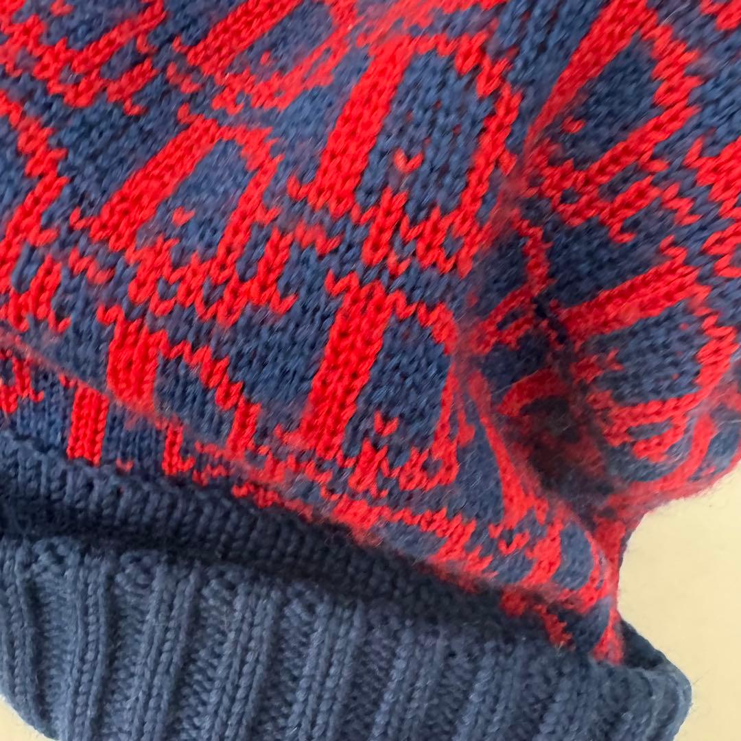 ディオール　ChristianDior ニット帽　トロッター　総柄