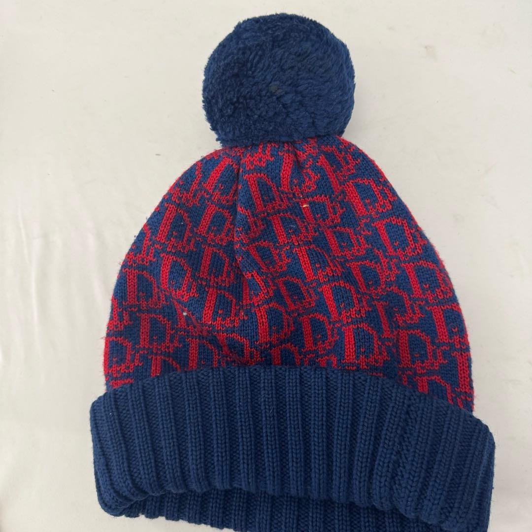 ディオール　ChristianDior ニット帽　トロッター　総柄