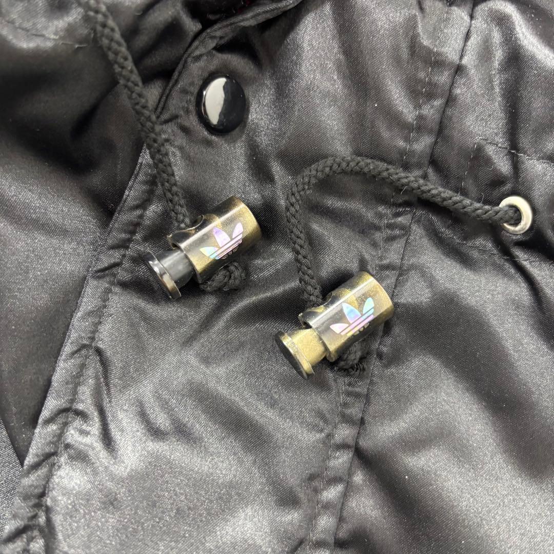 入手困難 80s デサント社製 adidas フード ベンチコート トレフォイル