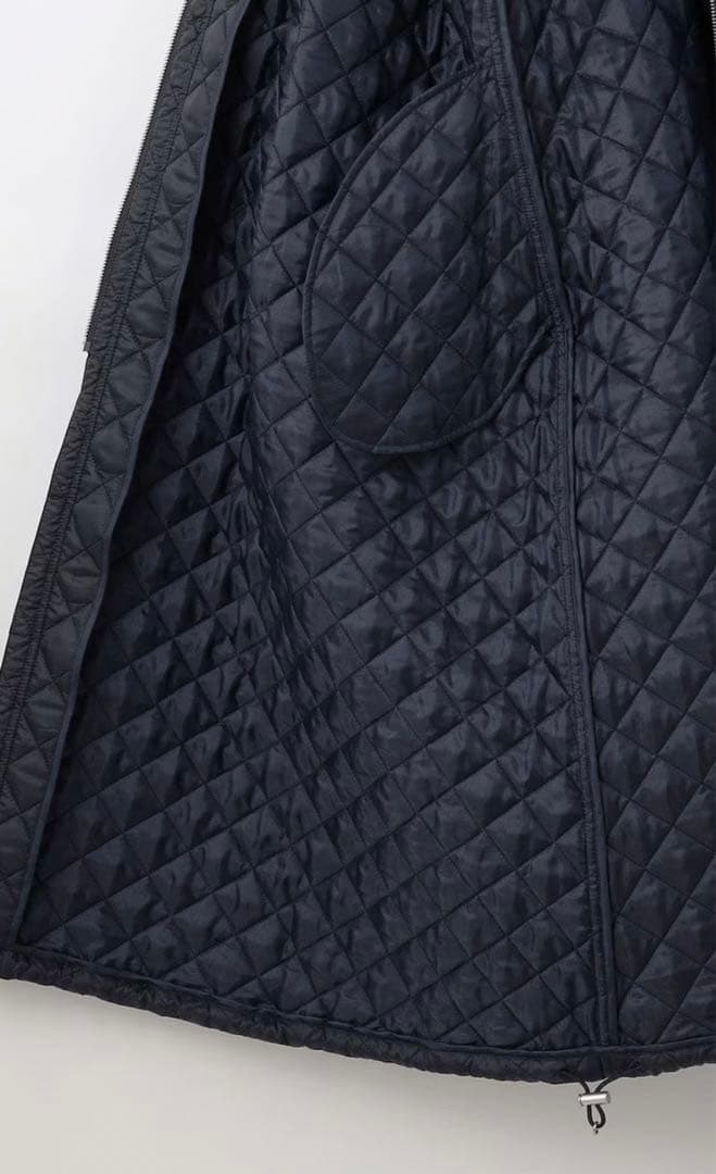 美品⭐︎亀恭子さんコラボ⭐︎オンワード#Newansキルティングロングコート0サイズ