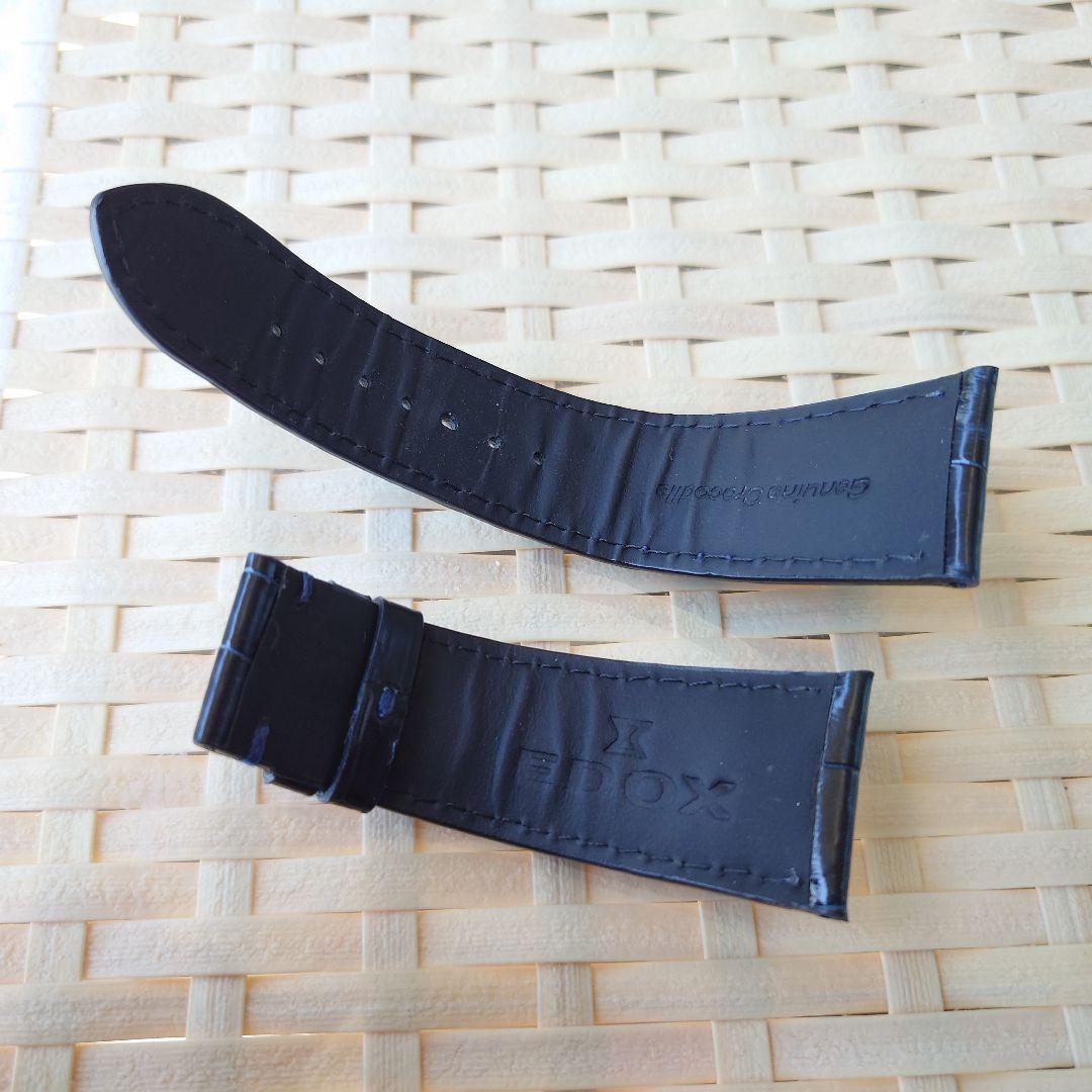 超美品 EDOX エドックス クロコダイル ストラップ クロノオフショア1