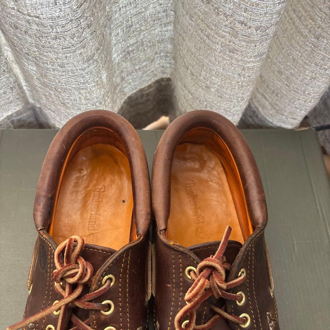 Timberland ブラウン モカシン　3eye