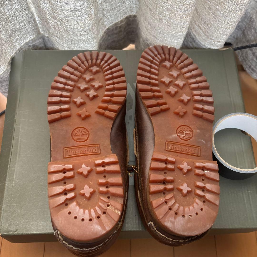 Timberland ブラウン モカシン　3eye