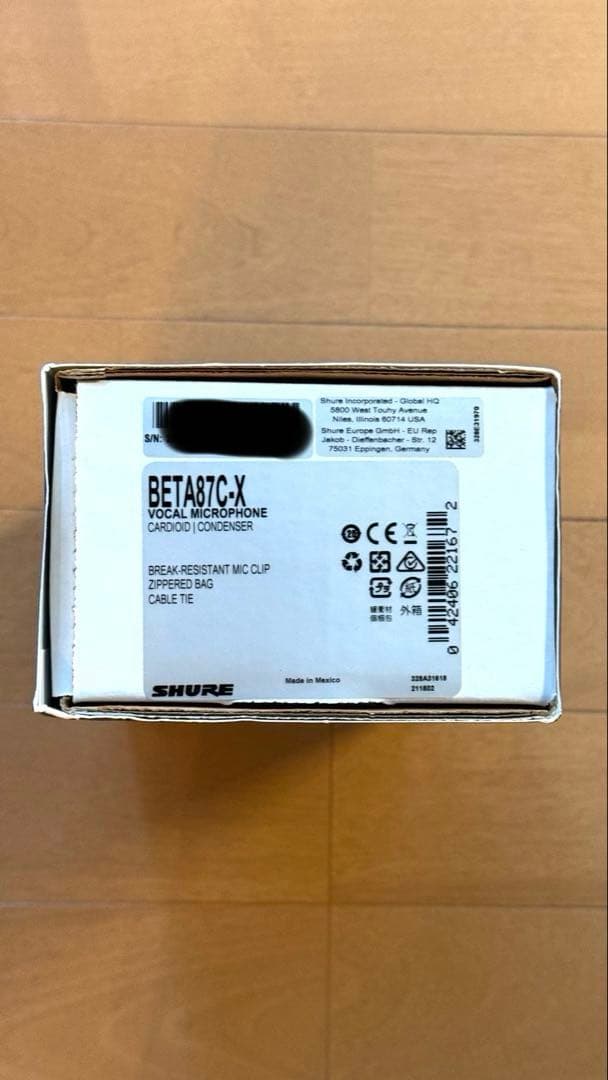 【新品未使用】SHURE BETA 87C ボーカルマイク