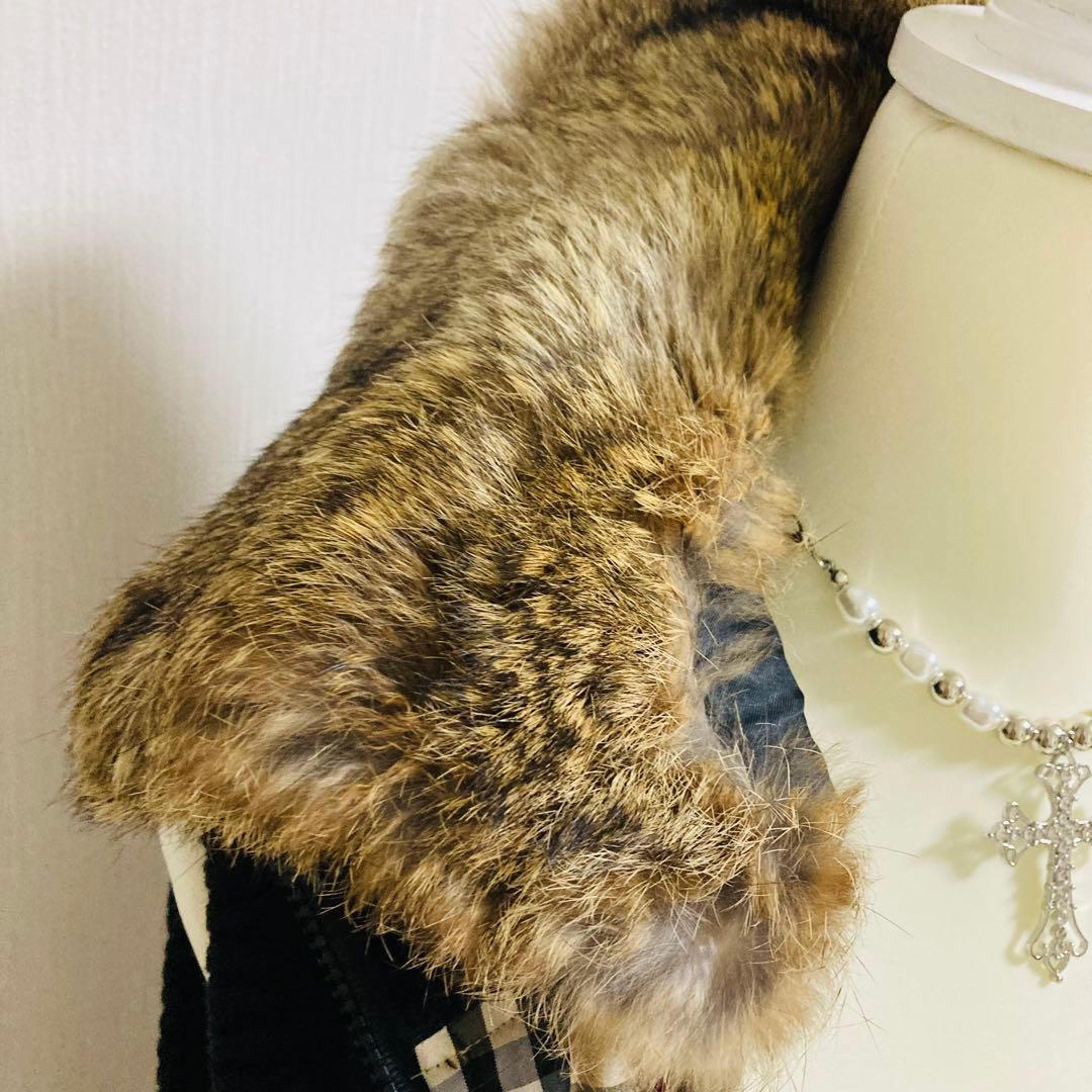 バーバリー　BURBERRY LONDON ファー付きベスト