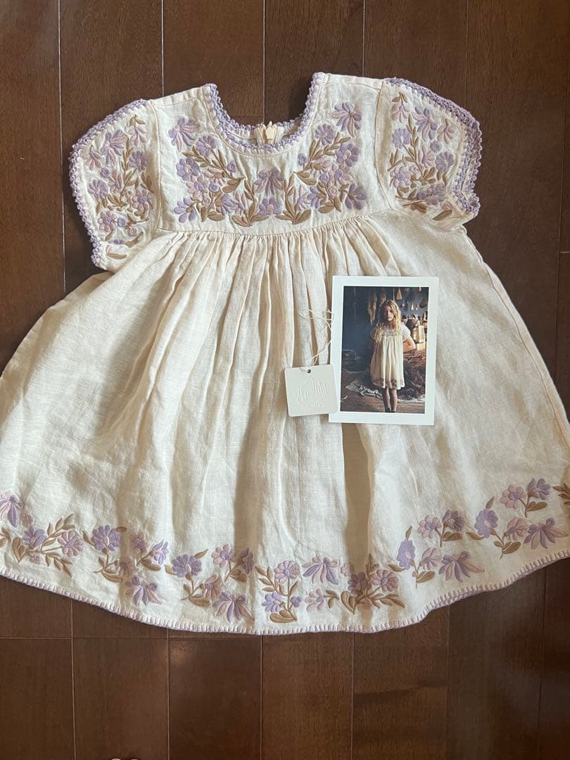 Apolina Stevie Dress 3-5y 紙タグ、ハガキ付き