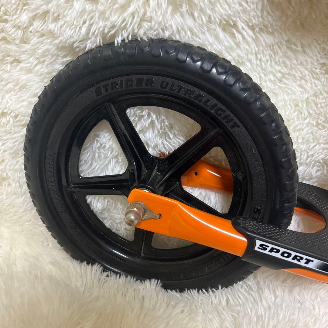 【美品】STRIDER バランスバイク スポーツ オレンジ 12インチ