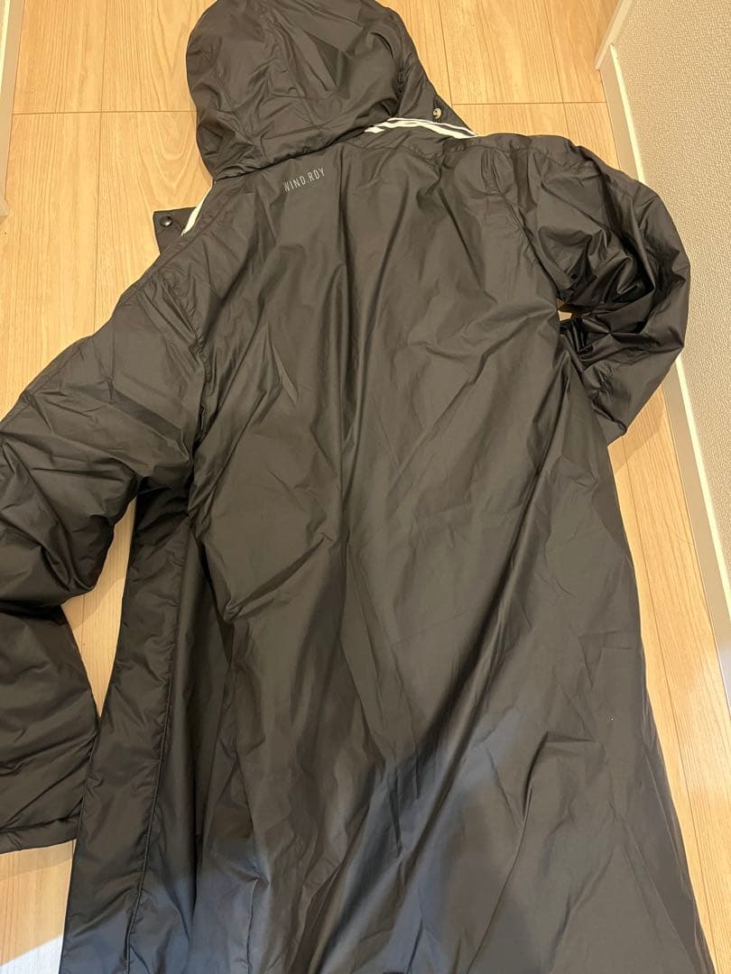 【新品・未使用】adidas ベンチコート Sサイズ ブラック