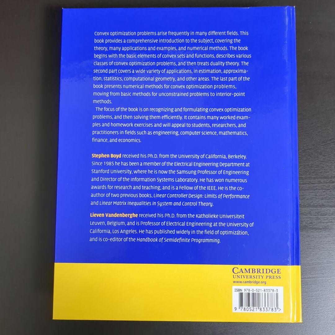 洋書 Convex Optimization