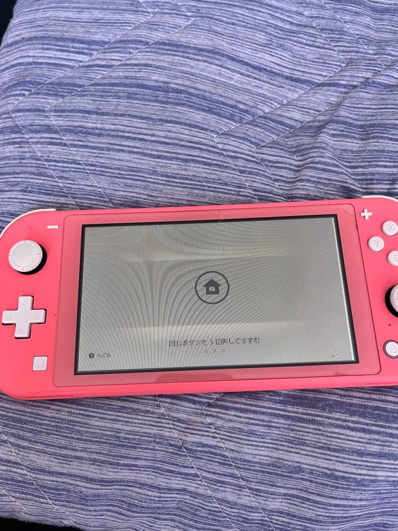 Nintendo Switch Lite ピンク　画面壊れ