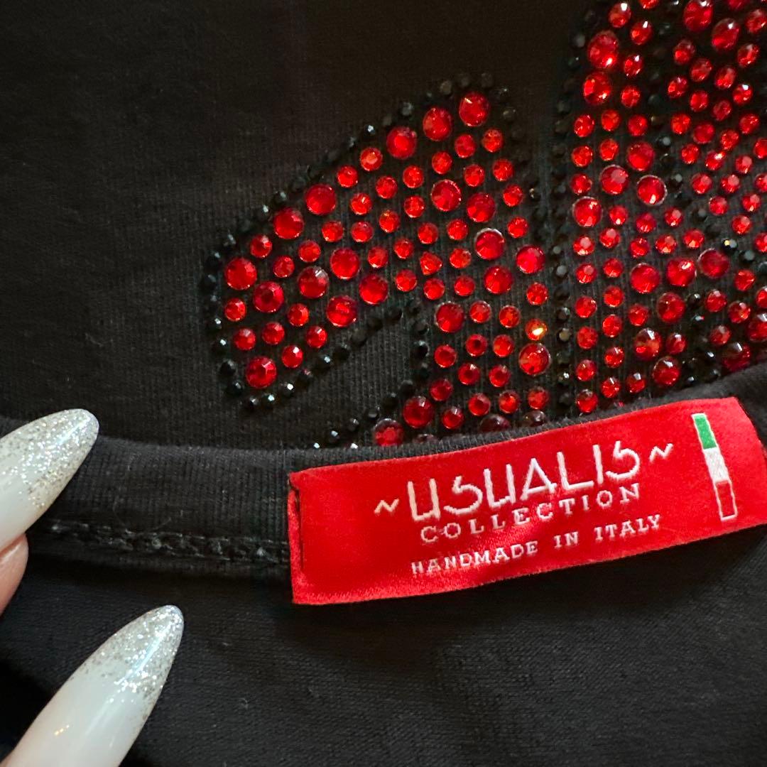 （2枚セット）USUALIS COLLECTION 7 ブラック長袖カットソー