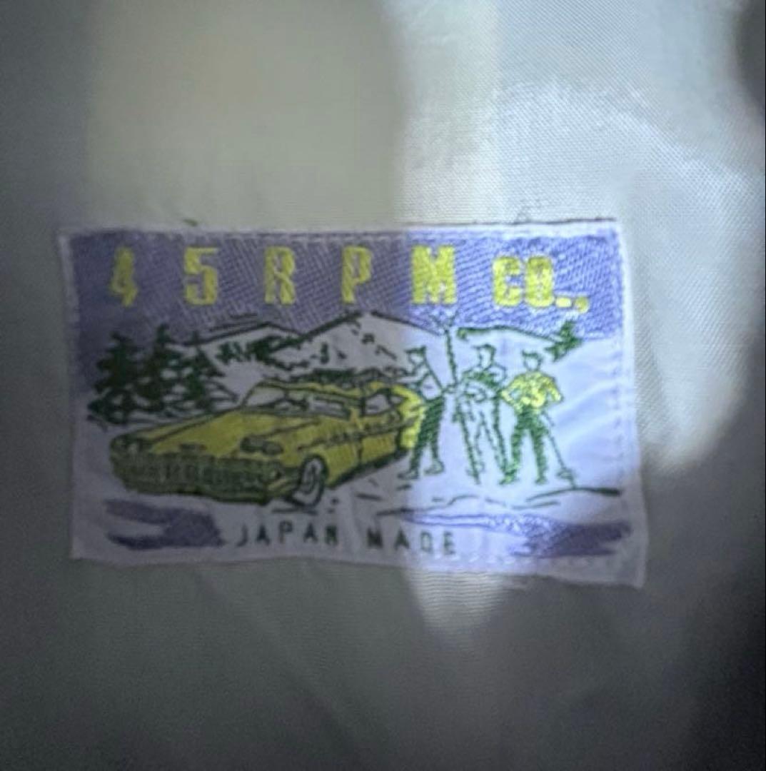 45RPM【80’s希少】紺白チェックなカバーオール