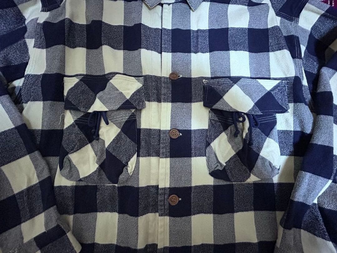 45RPM【80’s希少】紺白チェックなカバーオール