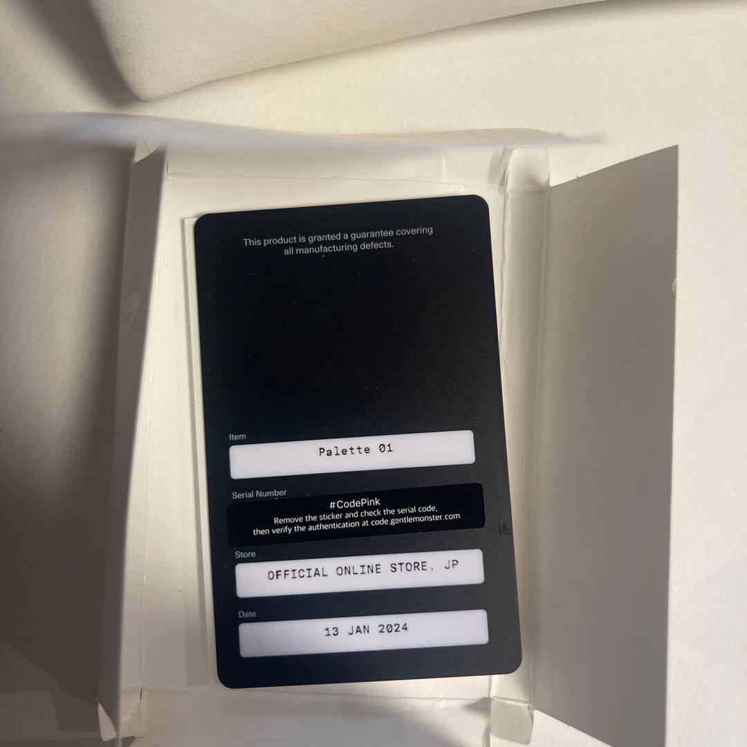 GENTLE MONSTER PALETTE-01 ブラックサングラス