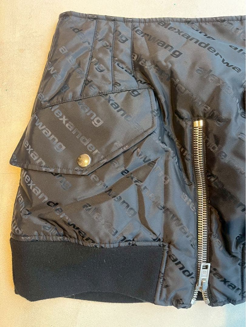 【新品未使用】Alexander Wang ブラック ミニスカート ジッパー付き