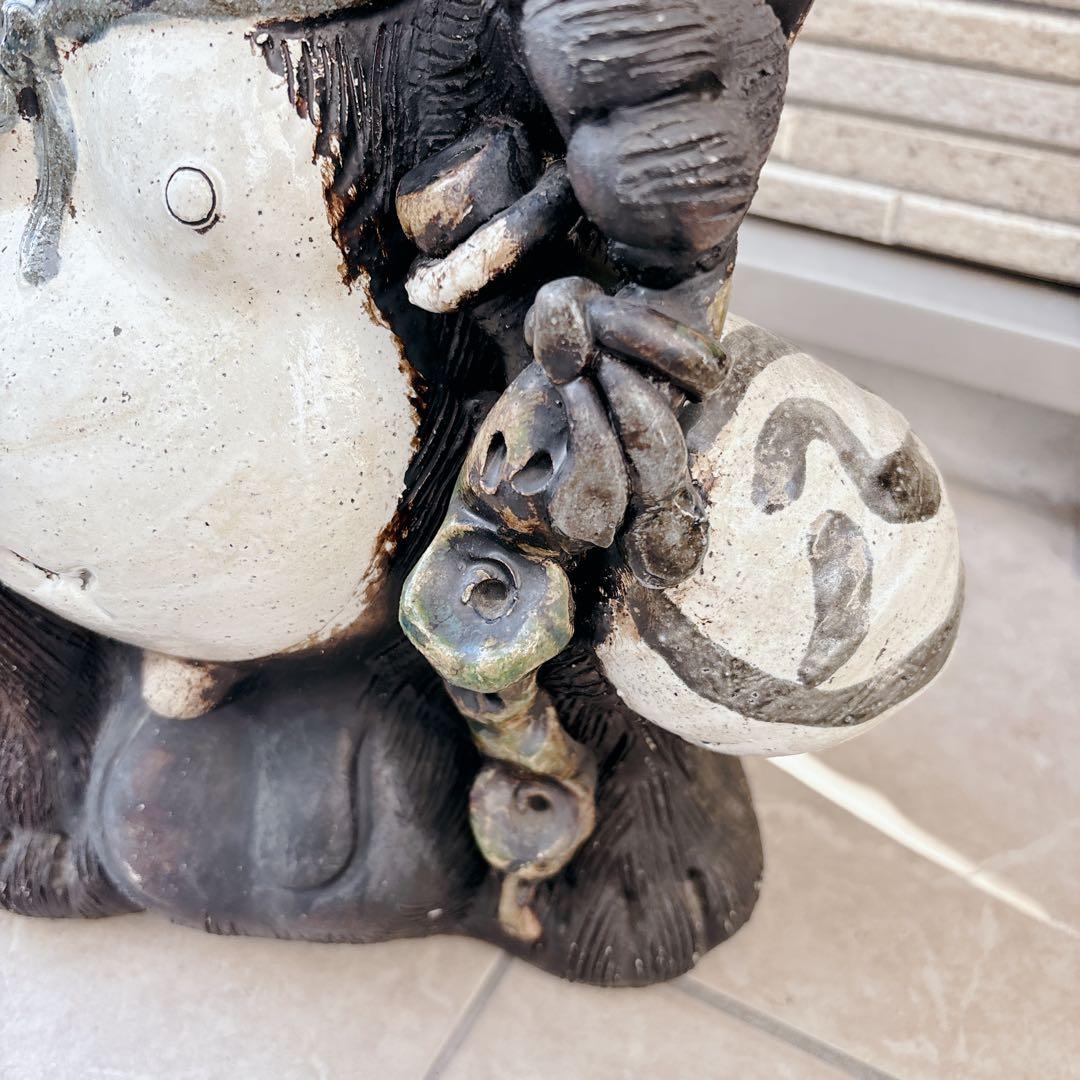 陶器製 たぬき 置物　信楽焼￼￼ たぬき　タヌキ　他抜き