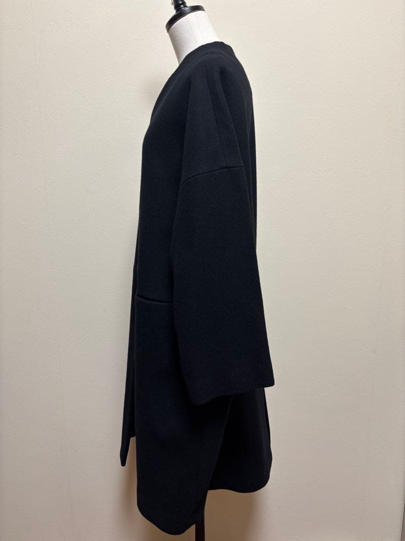 atelier naruseアトリエナルセメルトンウールコクーンコート＊F＊美品