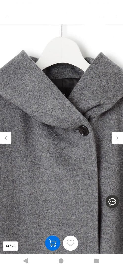 23区　ウールカシミヤビーバーフーデットコート