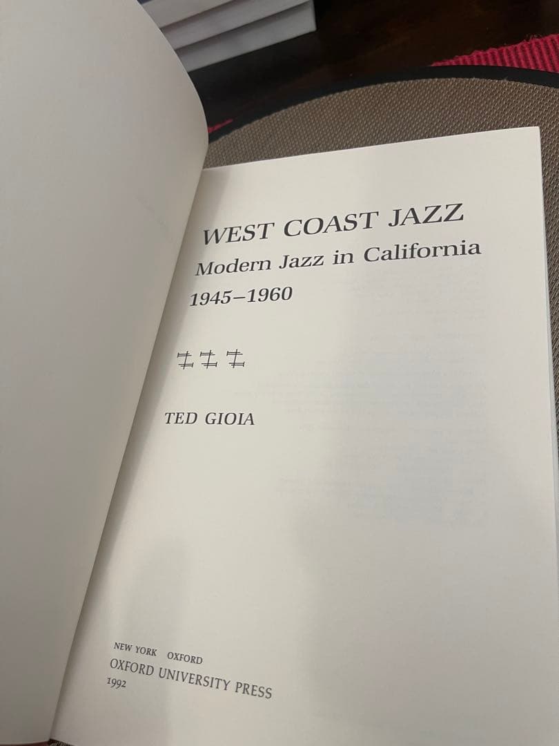 洋書 West Coast Jazz by Ted Gioia (1945-1960)