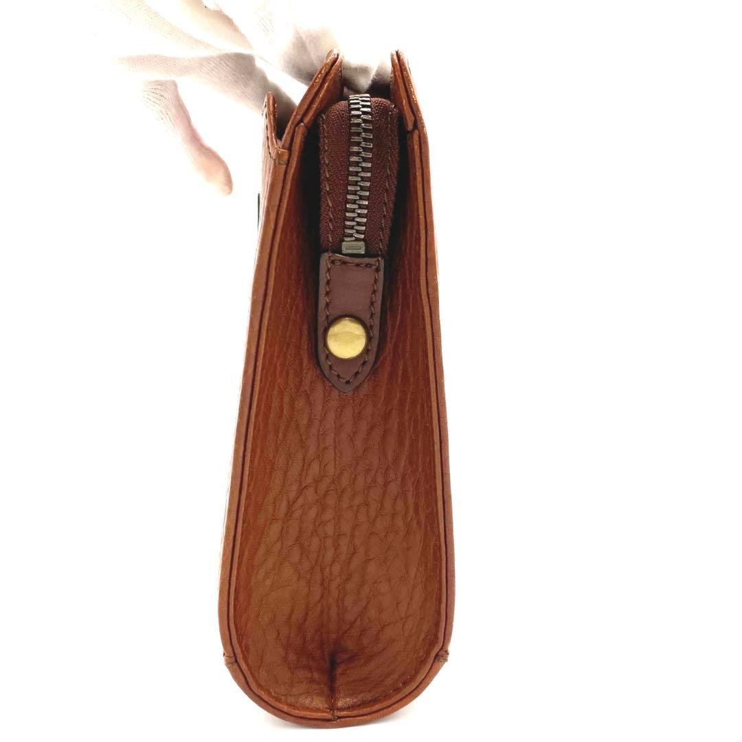 未使用級　Burberryセカンドバッグ　ブラウン　レザー　ノバチェック　箱付き