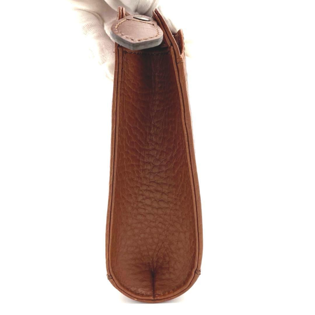 未使用級　Burberryセカンドバッグ　ブラウン　レザー　ノバチェック　箱付き