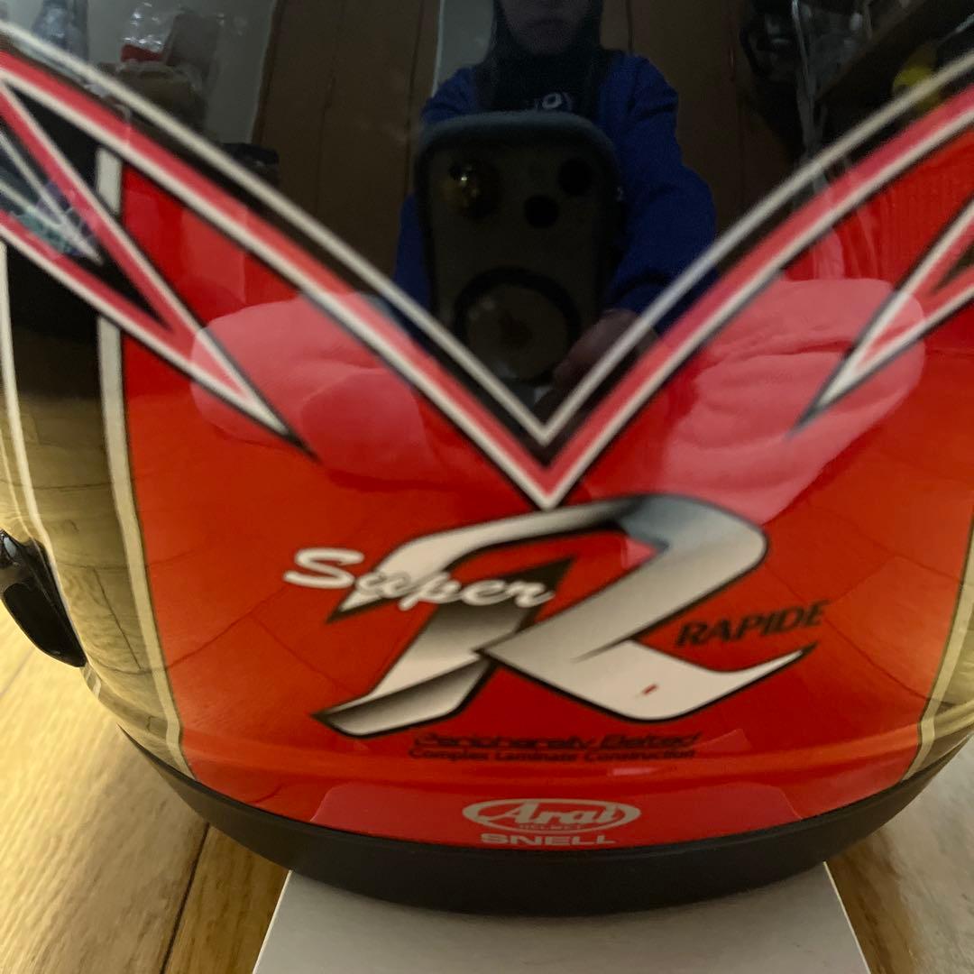 Arai フルフェイスヘルメット 黒赤白 watatu