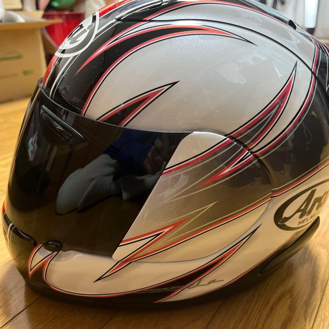Arai フルフェイスヘルメット 黒赤白 watatu