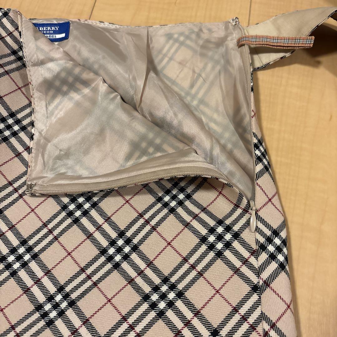 BURBERRY バーバリーブルーレーベル ノバチェック スカート ベルト　38
