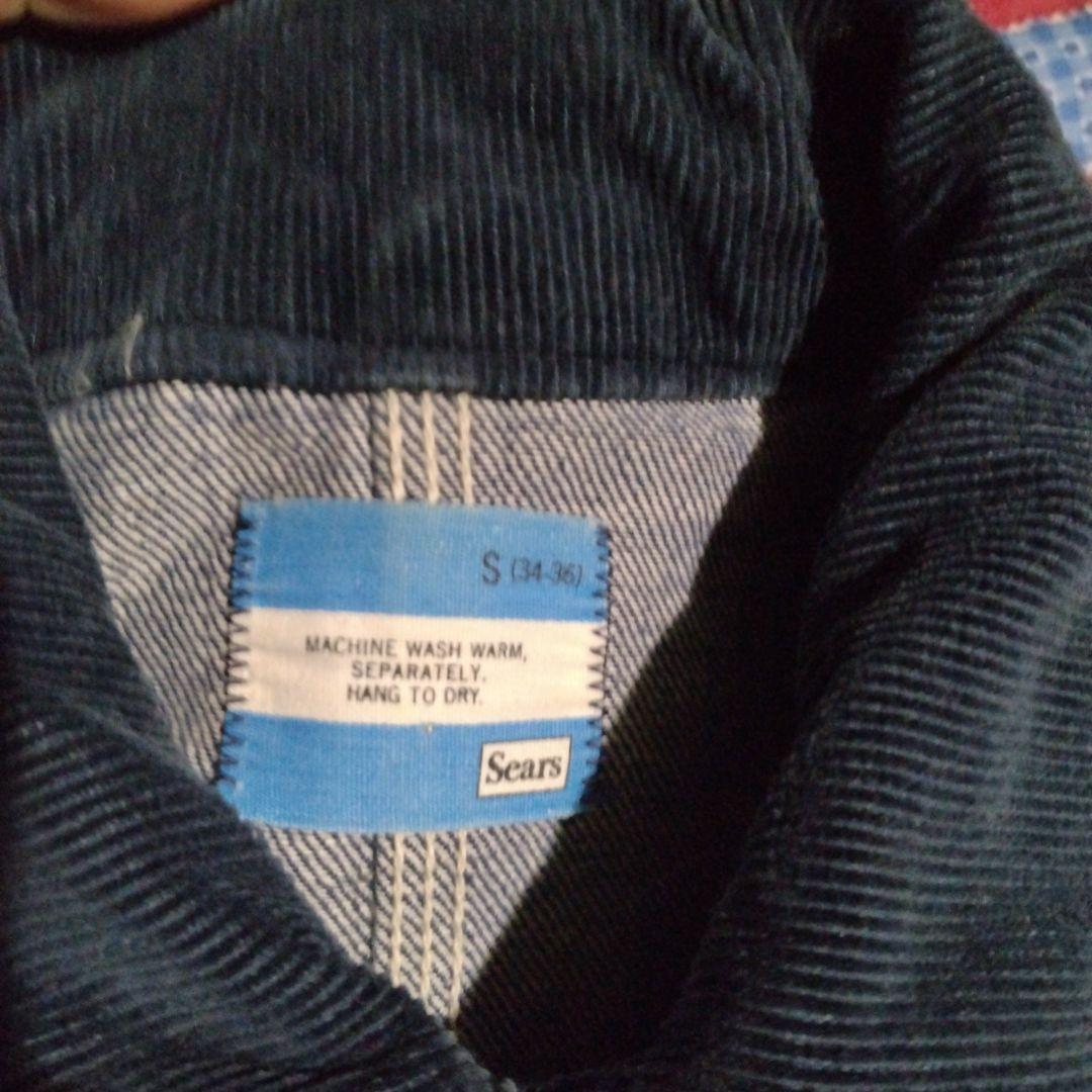 LEO ビンテージsearsデニムカバーオール リンゴと毛虫刺繍