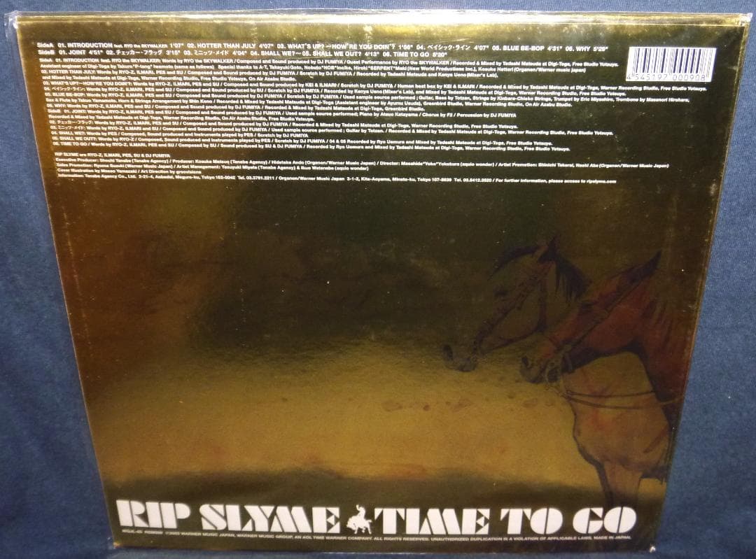 新品 Rip Slyme - Time To Go / レコード
