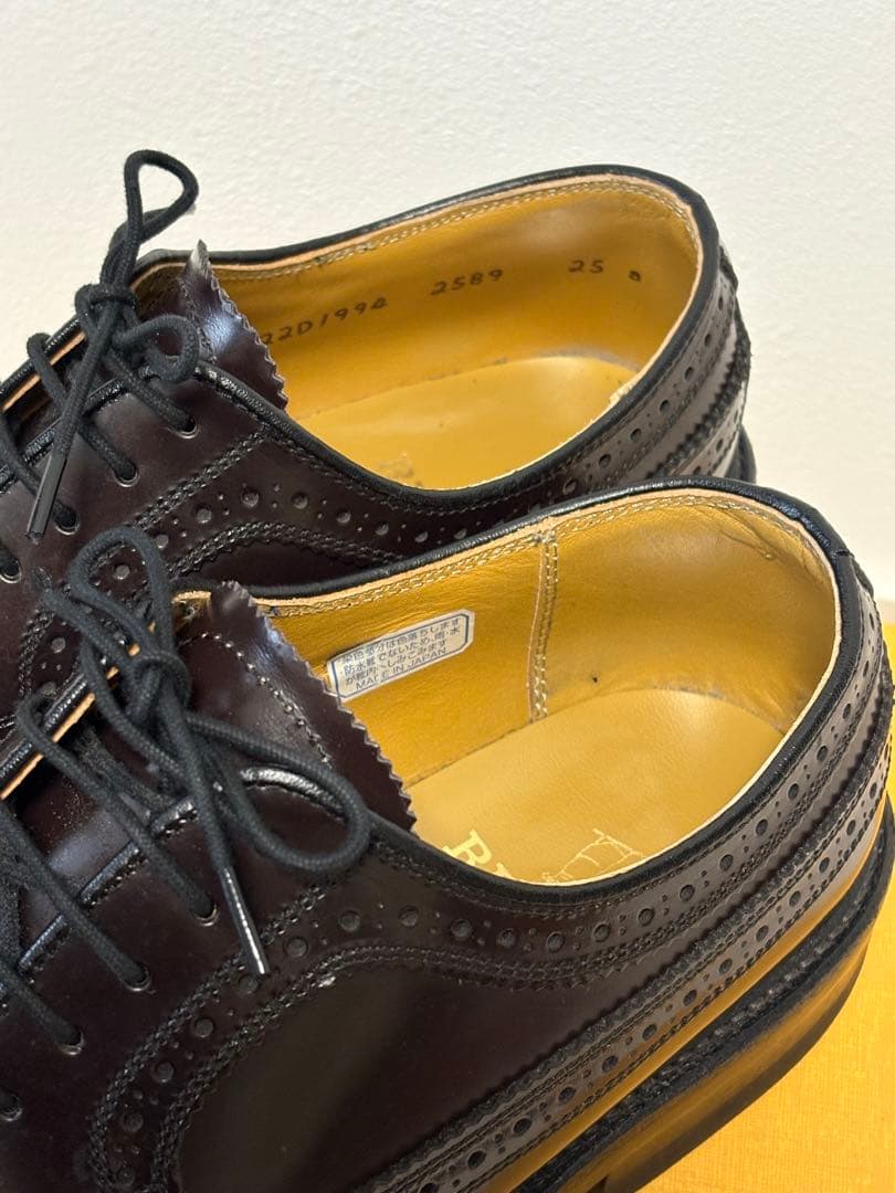 リーガル　ダークブラウン レザー ウィングチップ 25cm