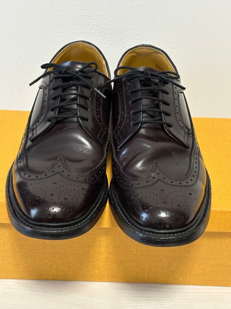 リーガル　ダークブラウン レザー ウィングチップ 25cm