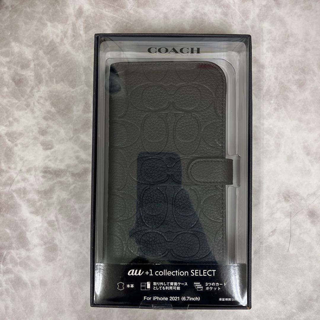 COACH iPhone用手帳型ケース ブラック