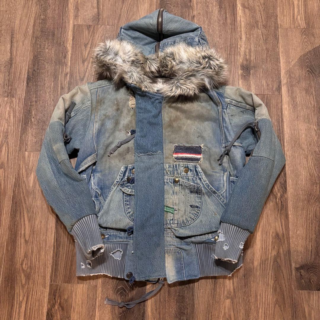 GREG LAUREN グレッグローレン　デニムファージャケット
