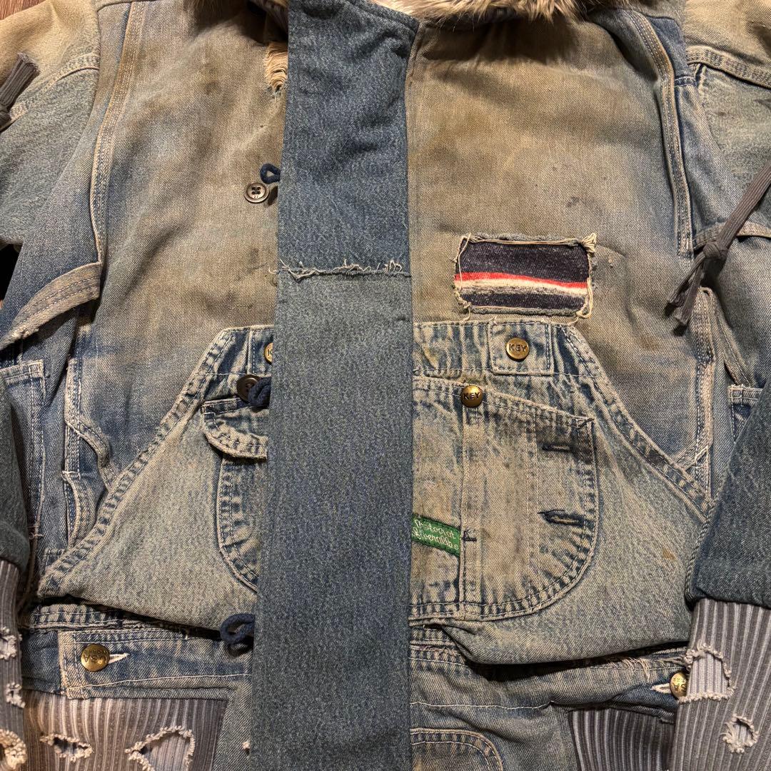 GREG LAUREN グレッグローレン　デニムファージャケット
