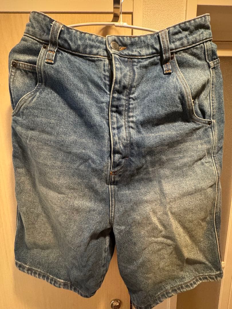 AMI Parisデニム ショートパンツ ブルー